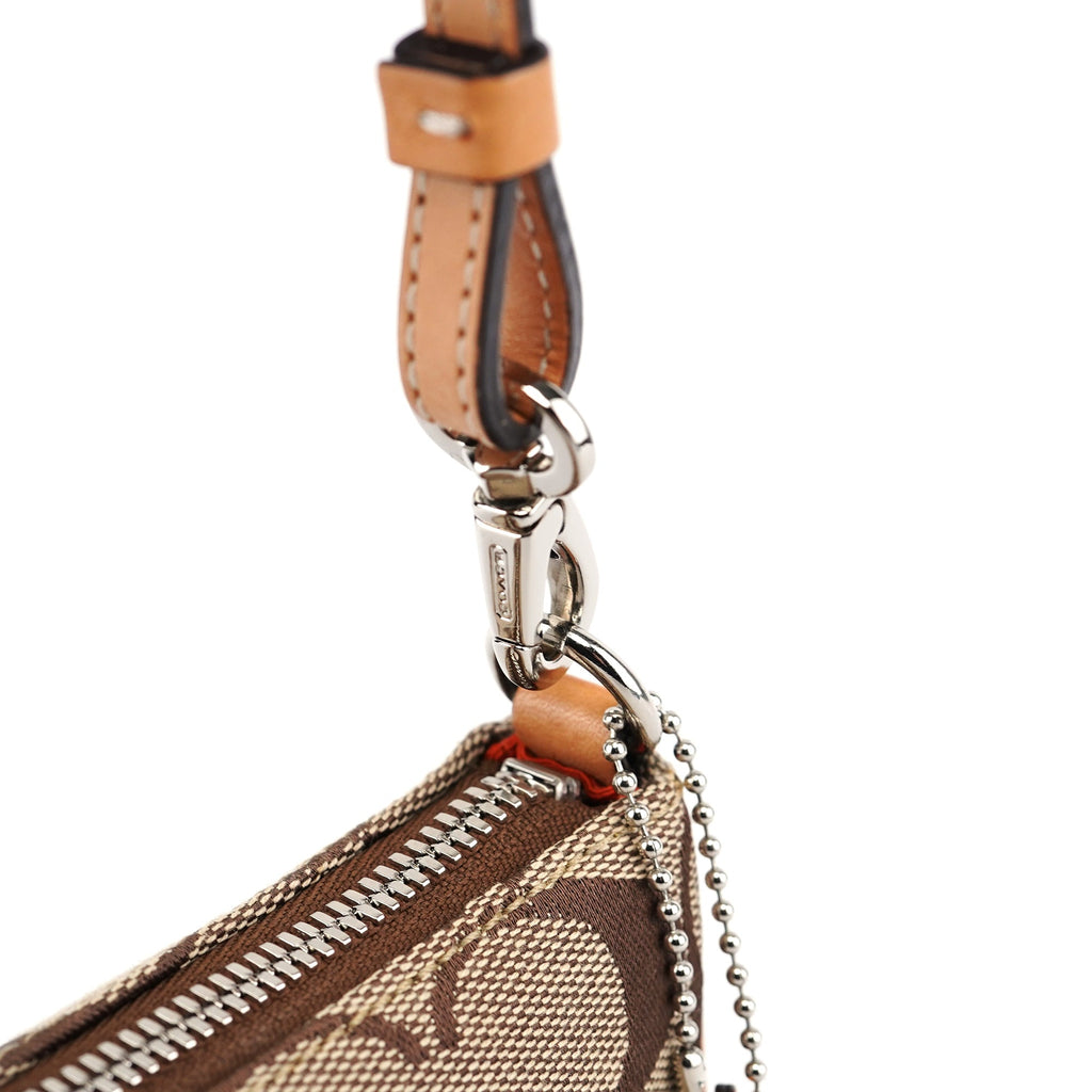 6094 Beige Signature C Demi Shoulder Bag