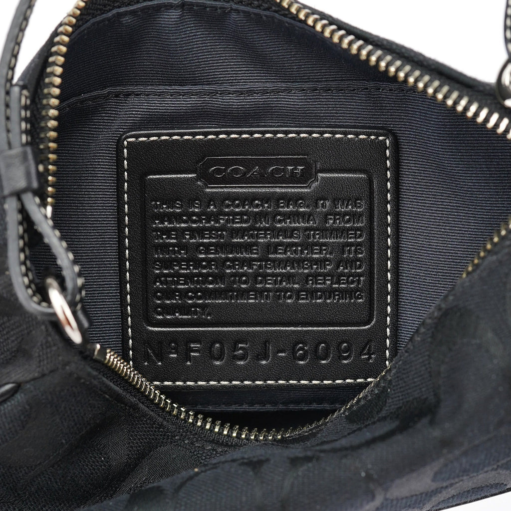 6094 Black Demi Shoulder Bag