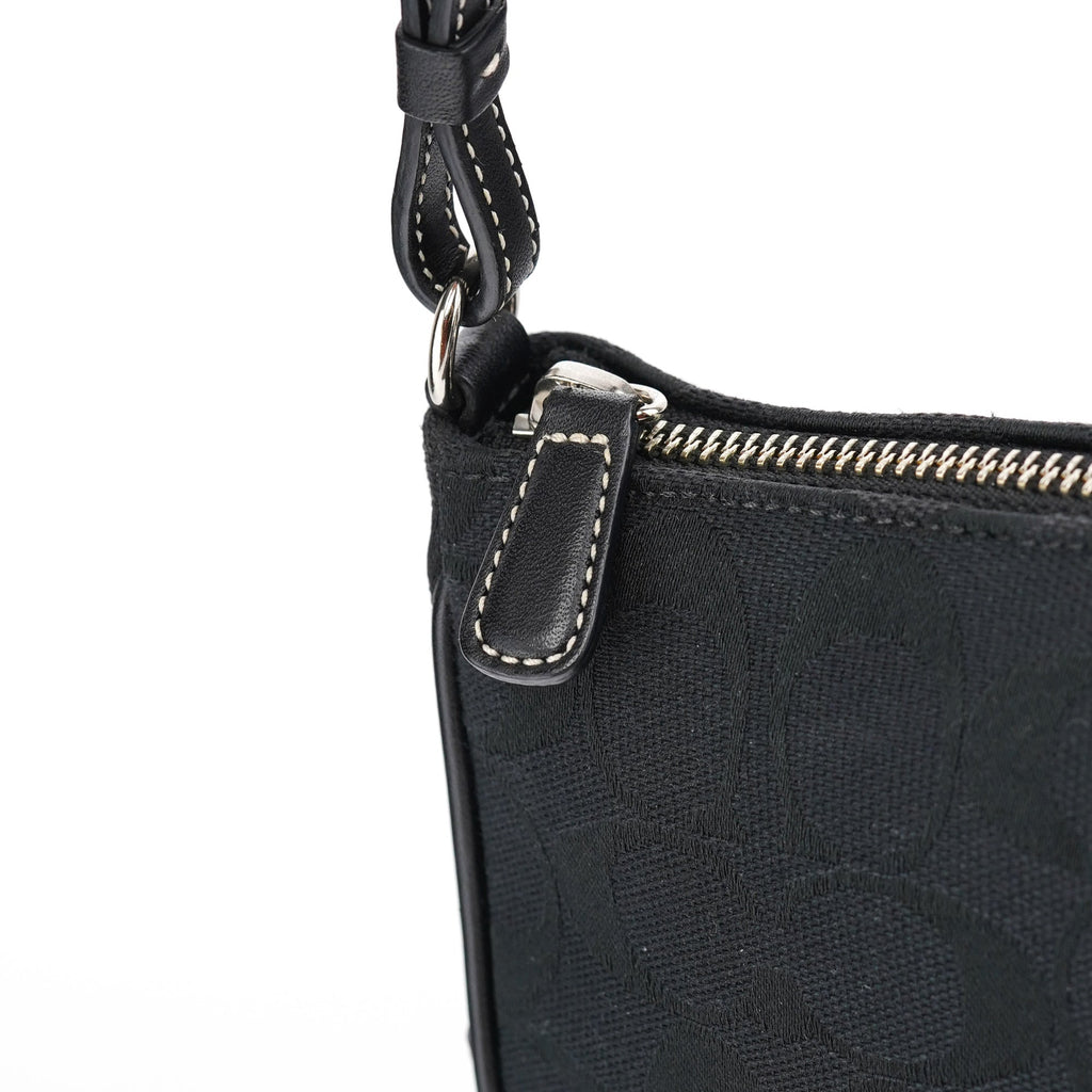 6094 Black Demi Shoulder Bag