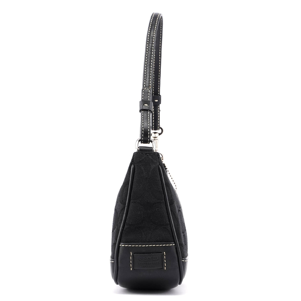 6094 Black Signature C Demi Shoulder Bag