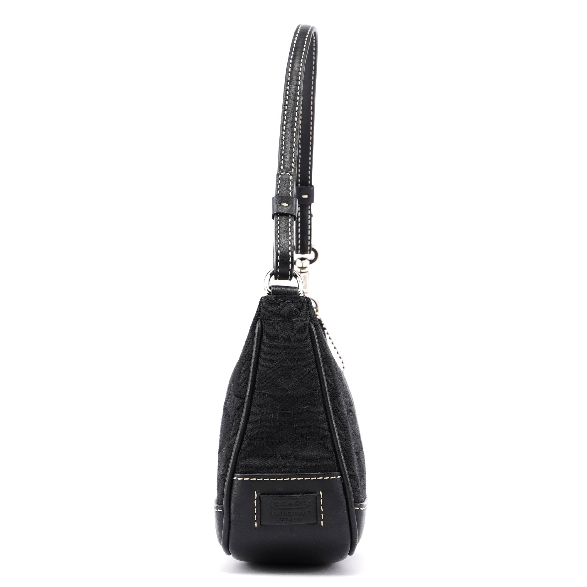6094 Black Signature C Demi Shoulder Bag