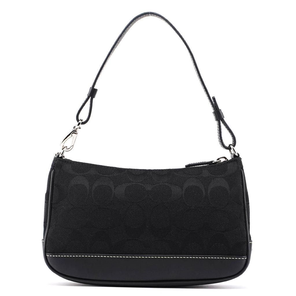 6094 Black Signature C Demi Shoulder Bag