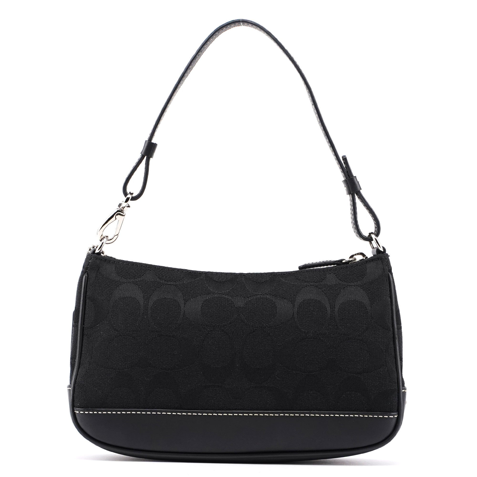 6094 Black Signature C Demi Shoulder Bag