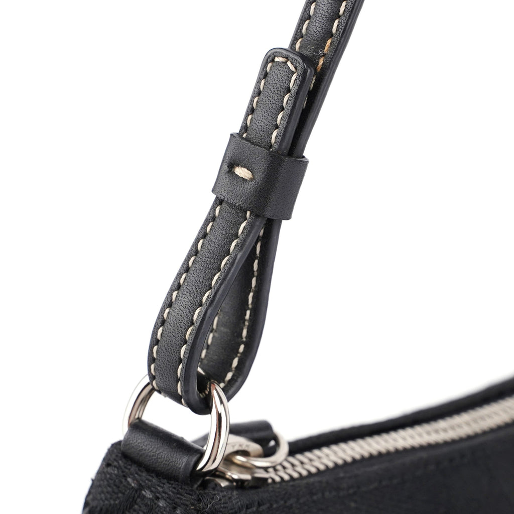 6094 Black Signature C Demi Shoulder Bag