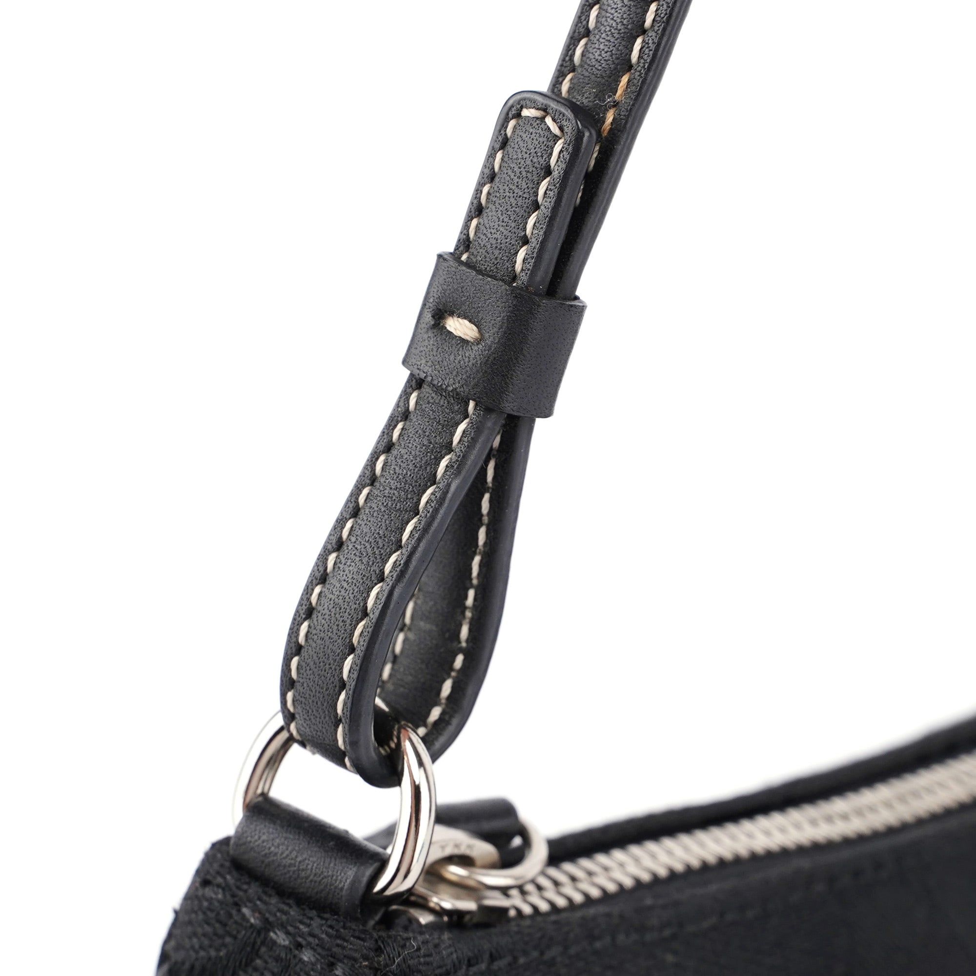 6094 Black Signature C Demi Shoulder Bag