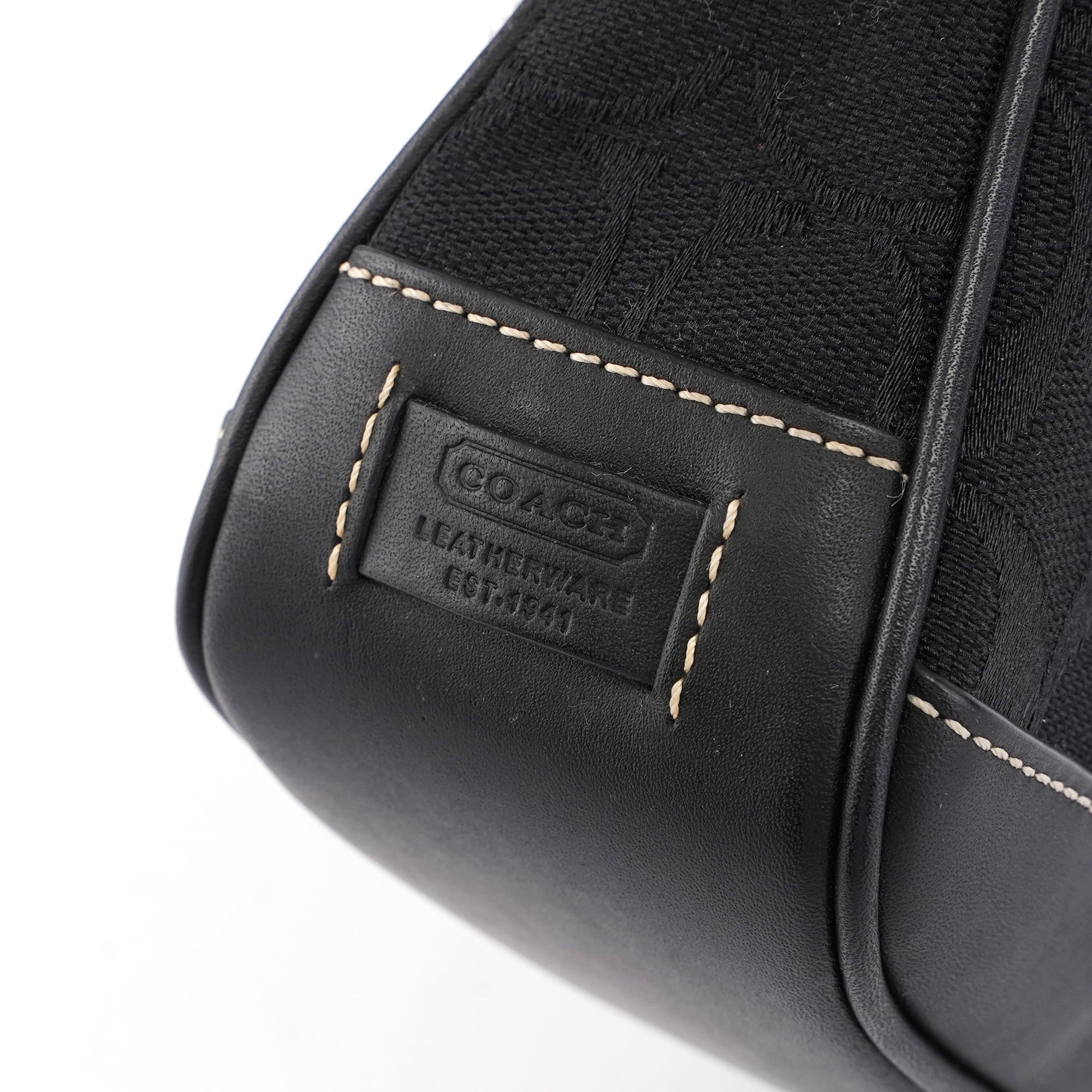 6094 Black Signature C Demi Shoulder Bag