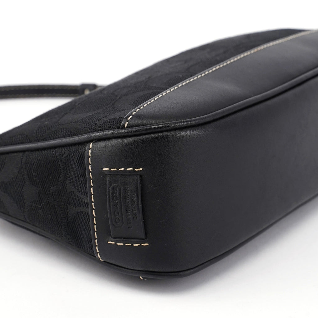 6094 Black Signature C Demi Shoulder Bag