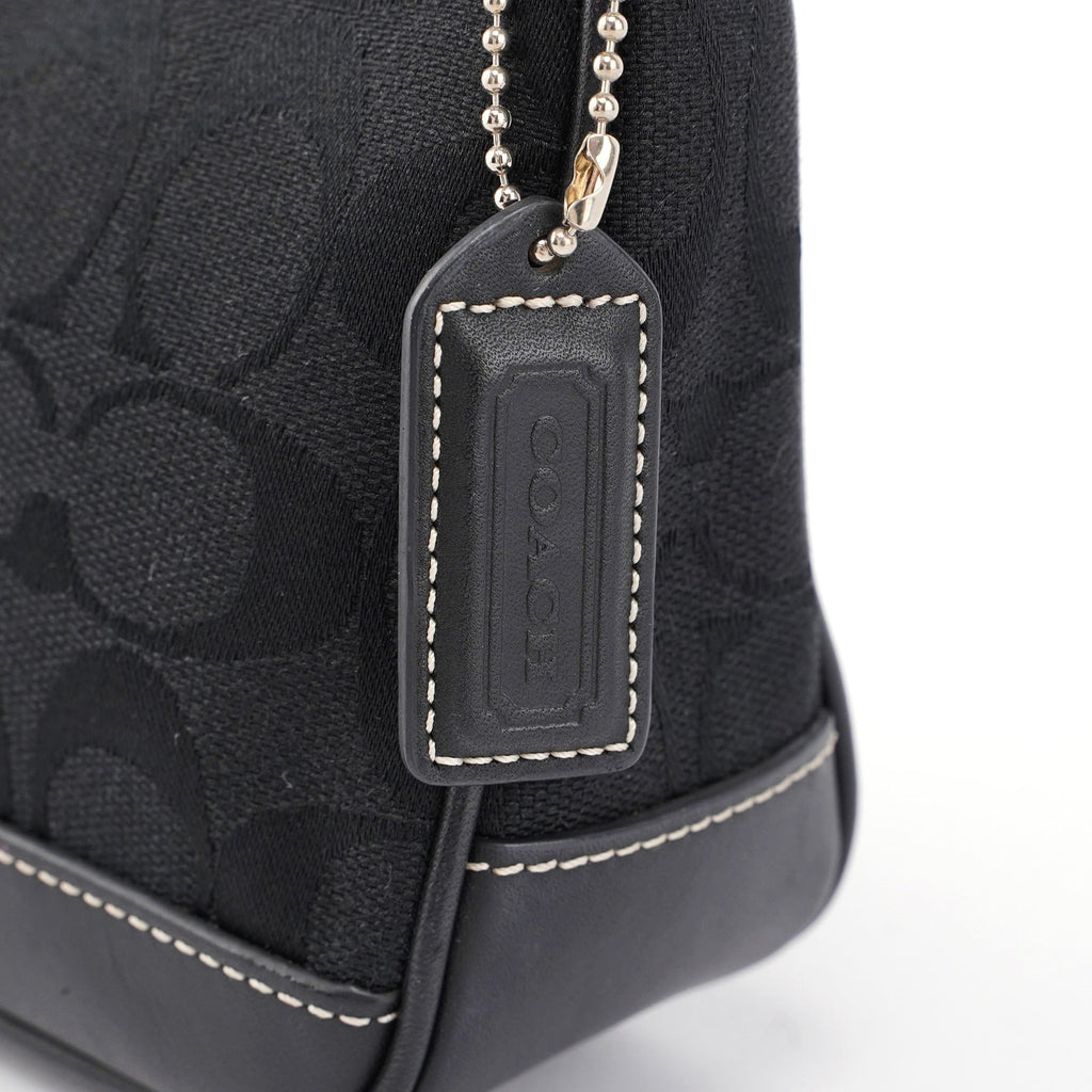 6094 Black Signature C Demi Shoulder Bag