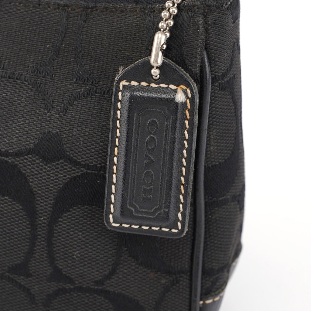 6094 Black Signature C Demi Shoulder Bag