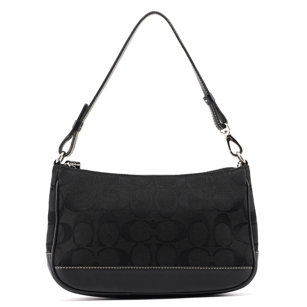 6094 Black Signature C Demi Shoulder Bag