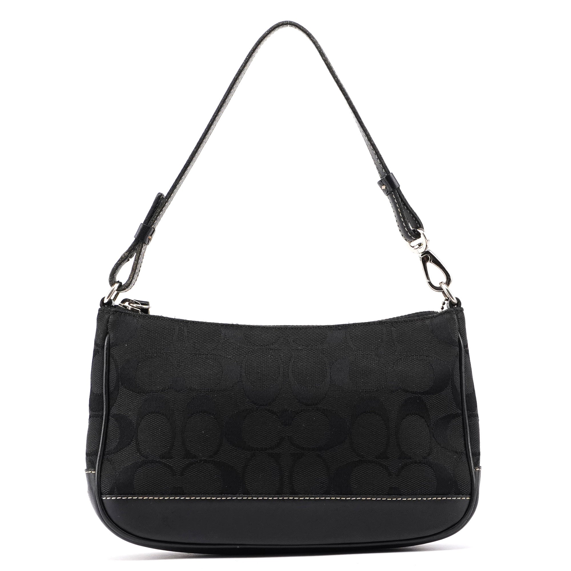 6094 Black Signature C Demi Shoulder Bag