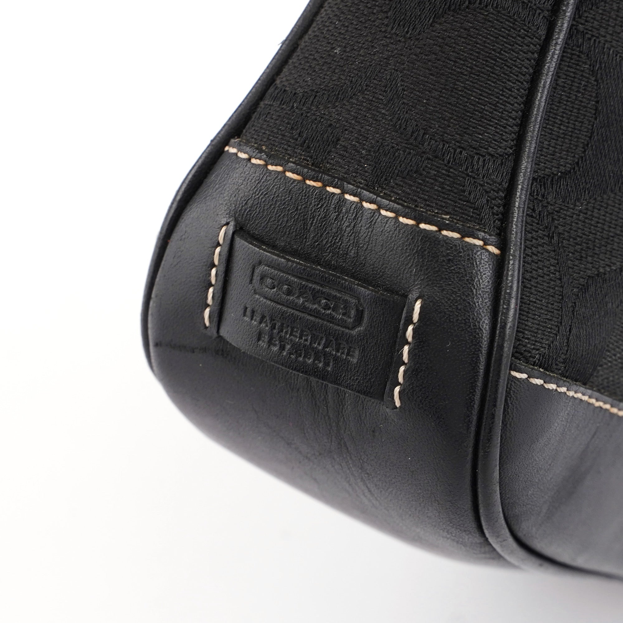 6094 Black Signature C Demi Shoulder Bag