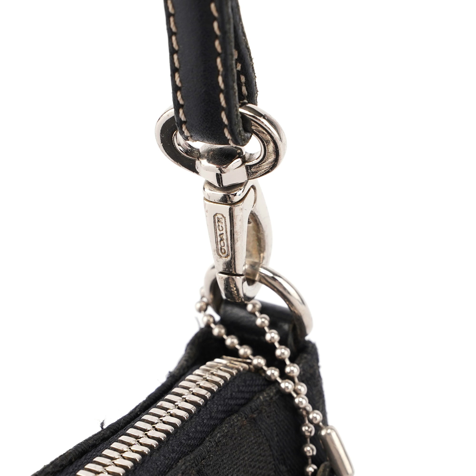 6094 Black Signature C Demi Shoulder Bag