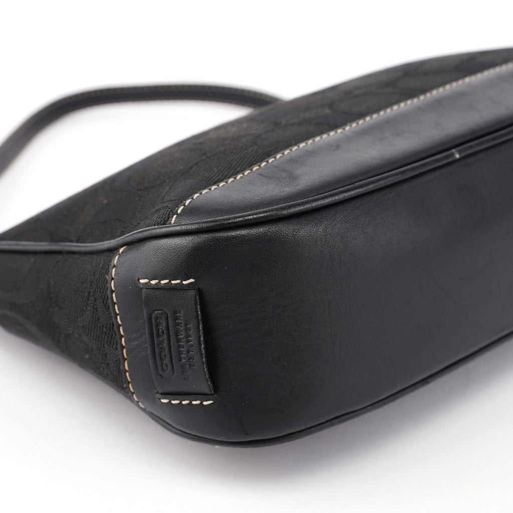 6094 Black Signature C Demi Shoulder Bag