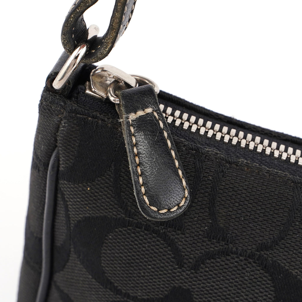 6094 Black Signature C Demi Shoulder Bag