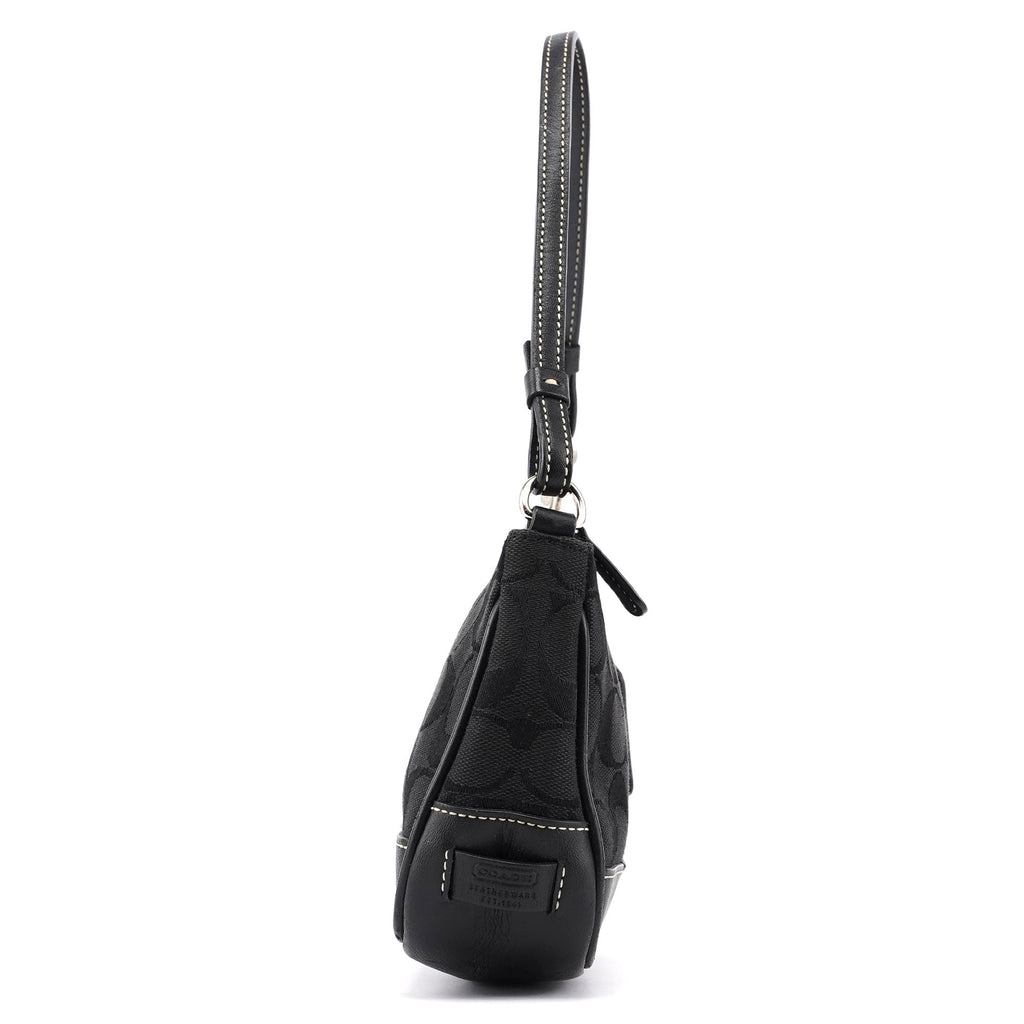 6094 Black Signature C Demi Shoulder Bag