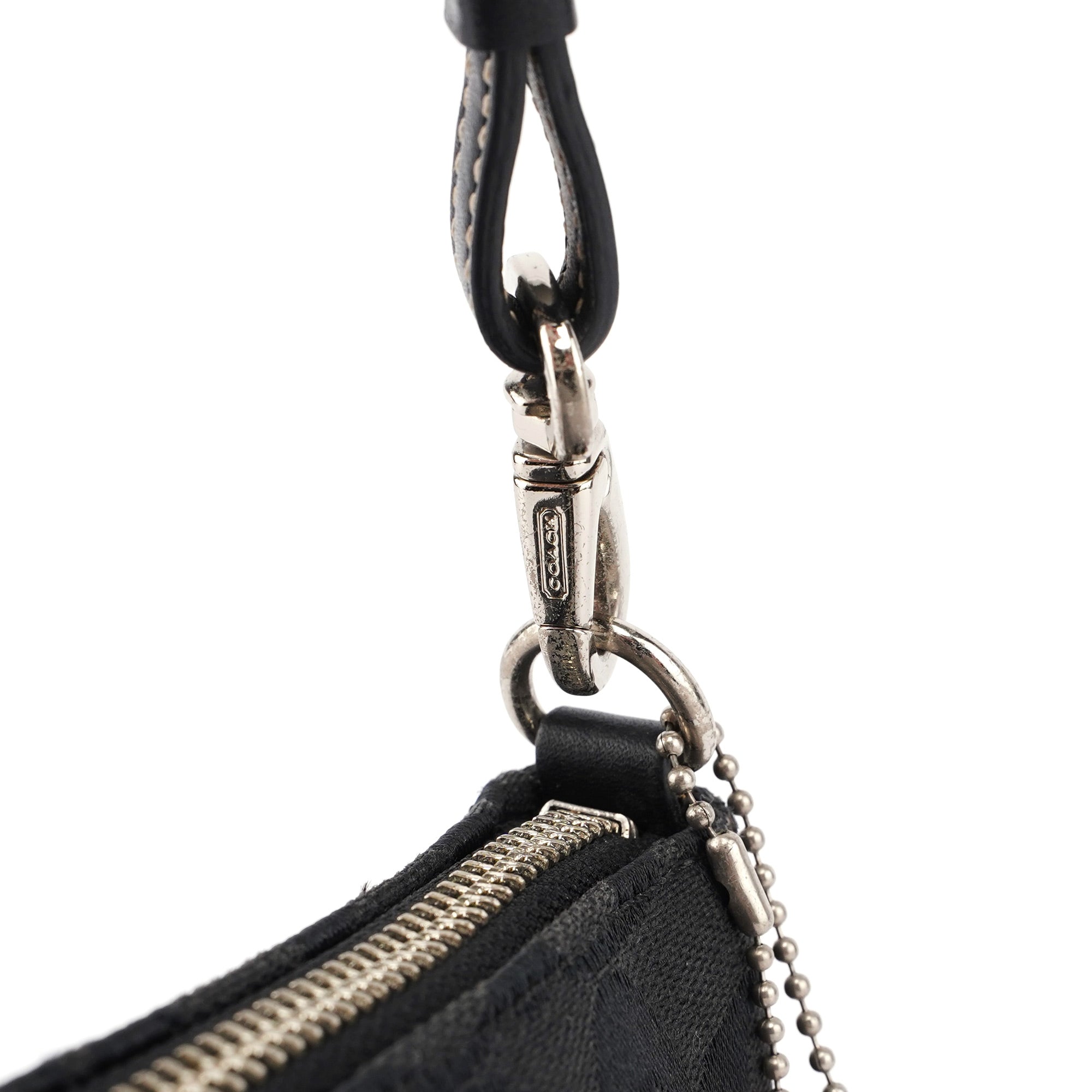 6094 Black Signature C Demi Shoulder Bag