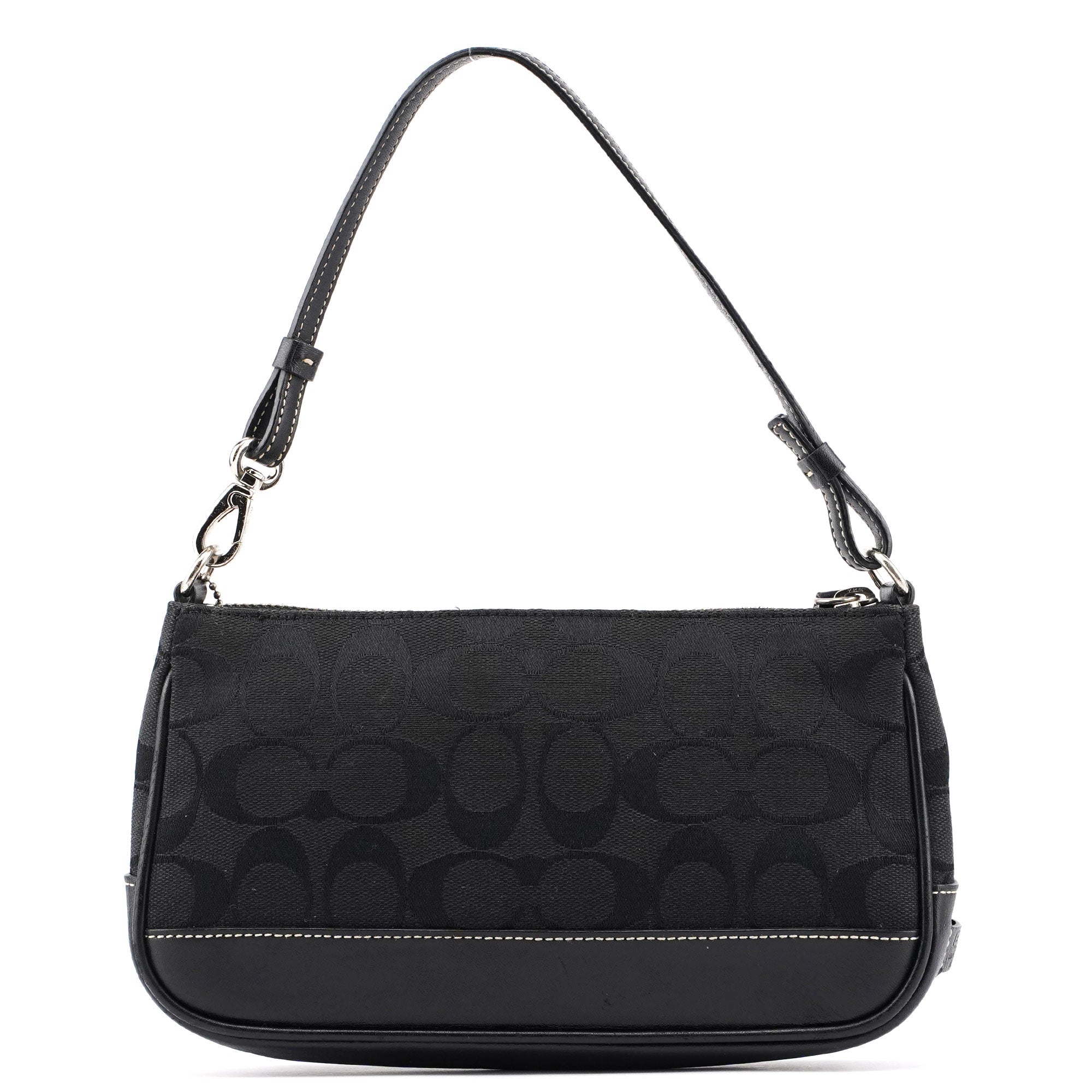 6094 Black Signature C Demi Shoulder Bag