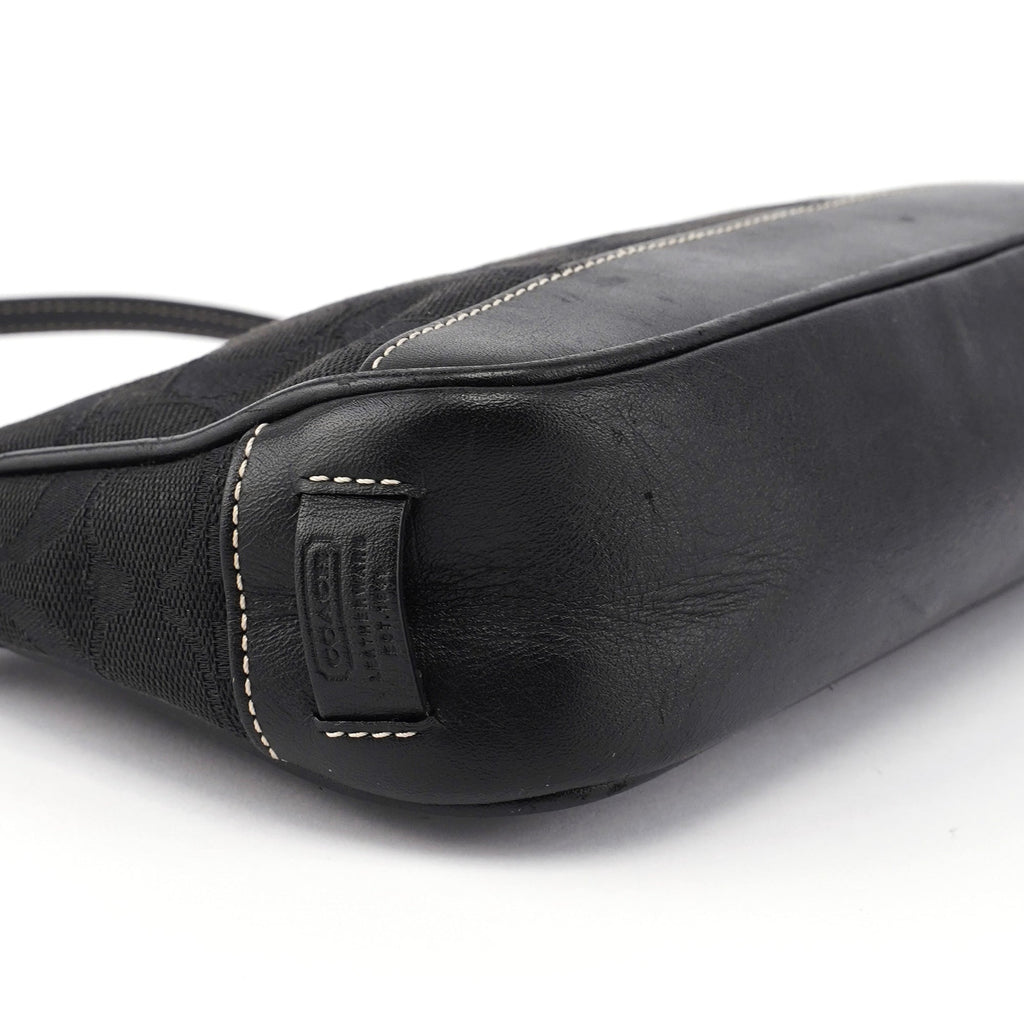 6094 Black Signature C Demi Shoulder Bag