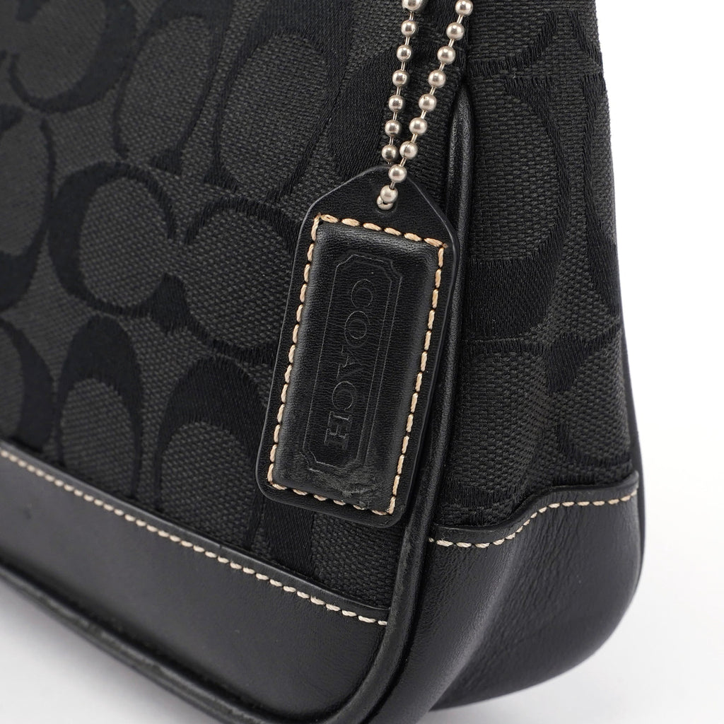 6094 Black Signature C Demi Shoulder Bag