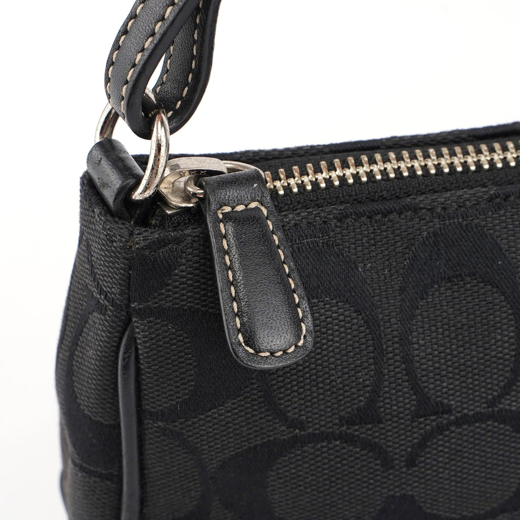 6094 Black Signature C Demi Shoulder Bag
