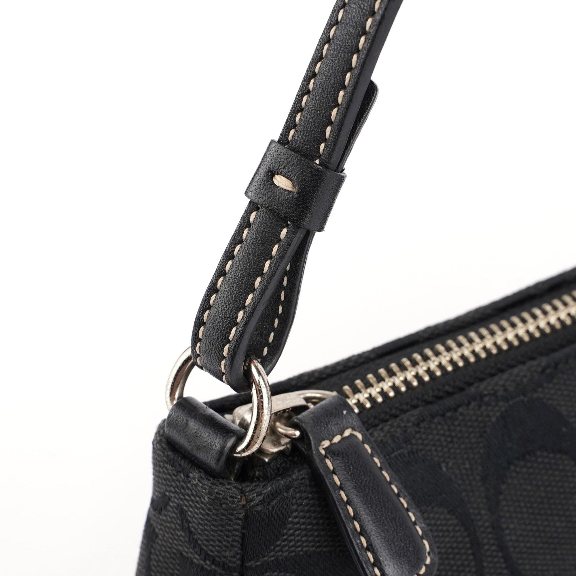 6094 Black Signature C Demi Shoulder Bag
