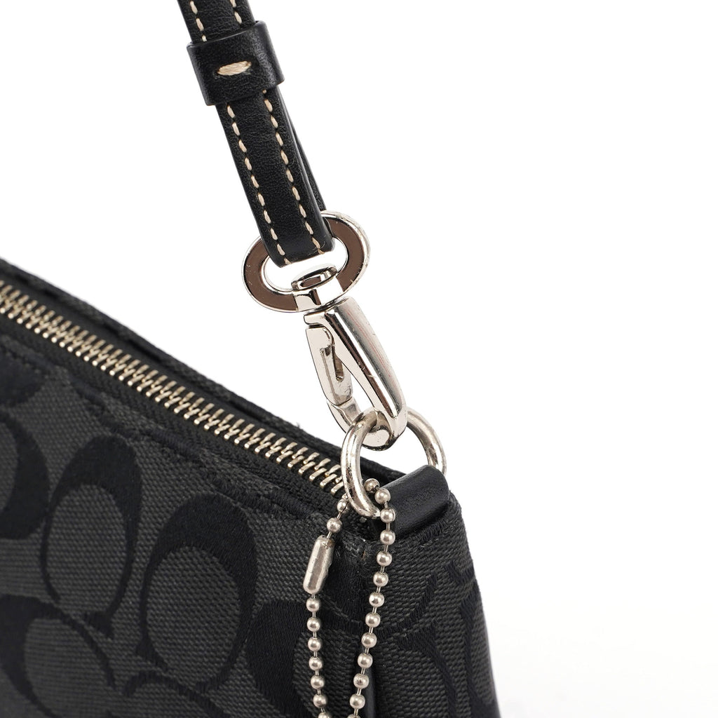 6094 Black Signature C Demi Shoulder Bag