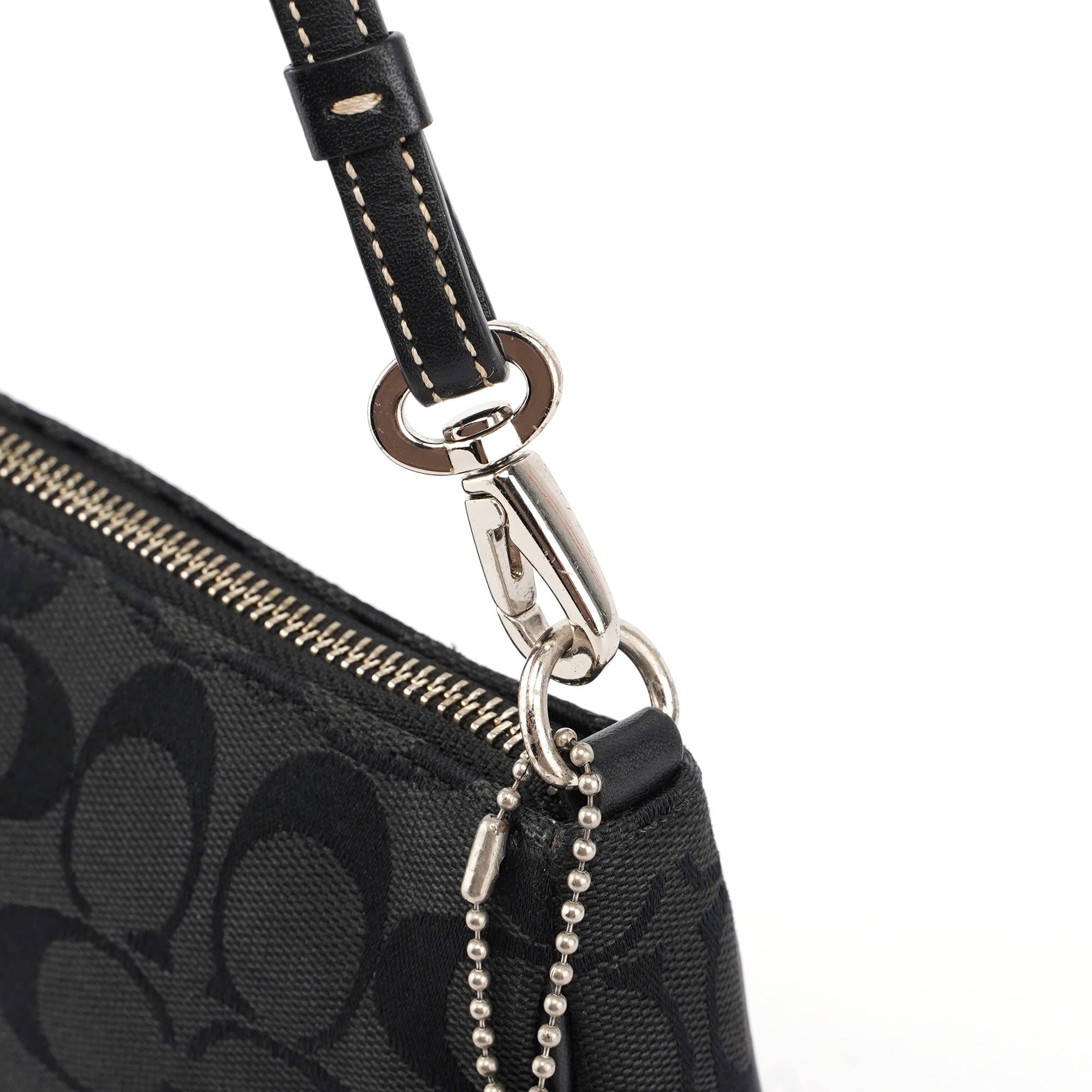 6094 Black Signature C Demi Shoulder Bag