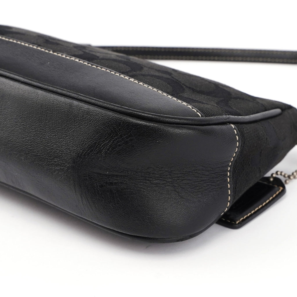 6094 Black Signature C Demi Shoulder Bag