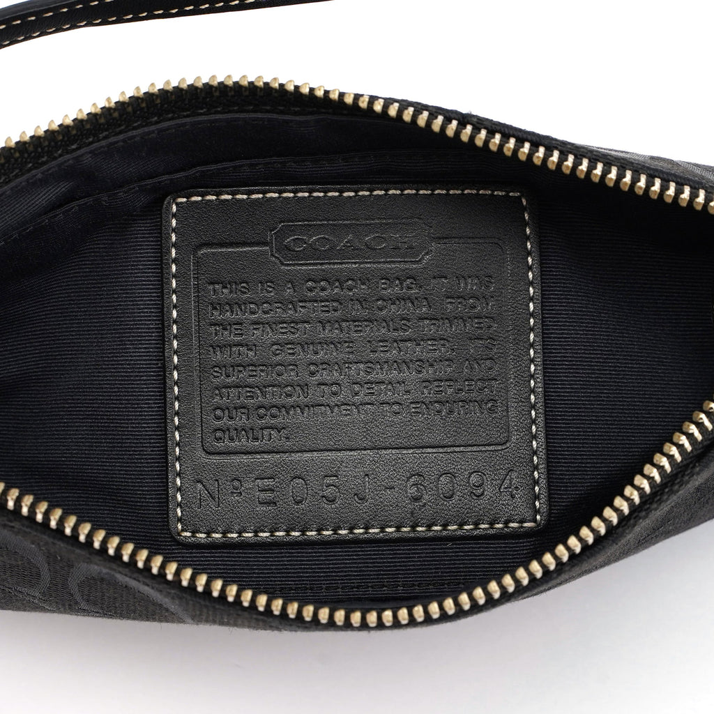 6094 Black Signature C Demi Shoulder Bag