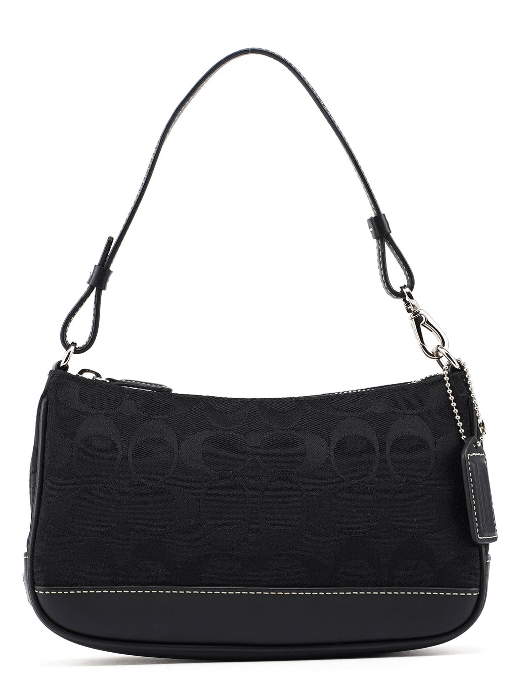 6094 Black Signature C Demi Shoulder Bag