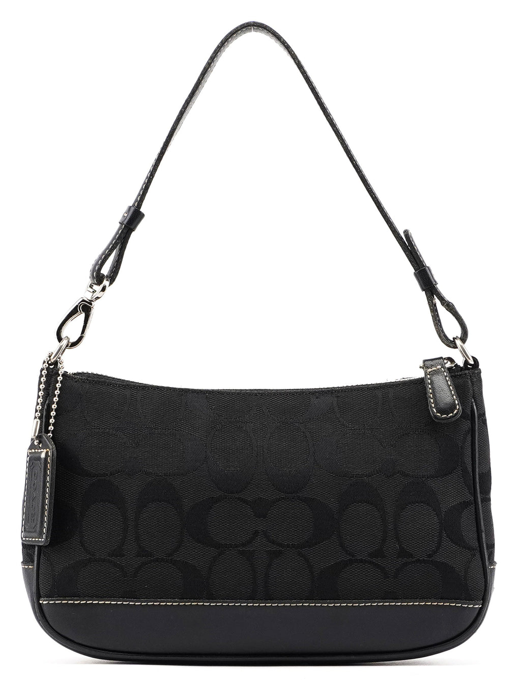 6094 Black Signature C Demi Shoulder Bag