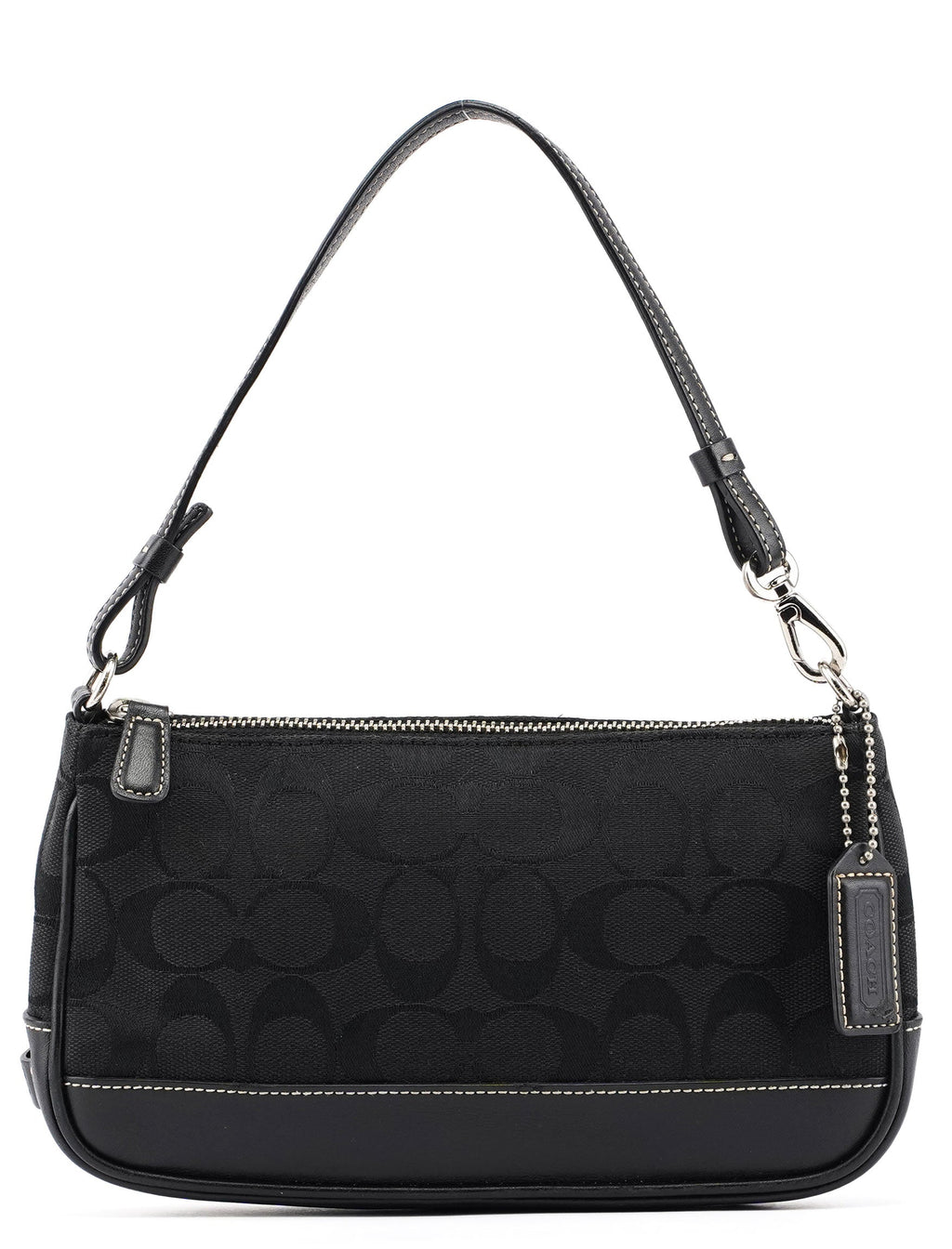 6094 Black Signature C Demi Shoulder Bag