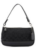 6094 Black Signature C Demi Shoulder Bag