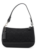 6094 Black Signature C Demi Shoulder Bag
