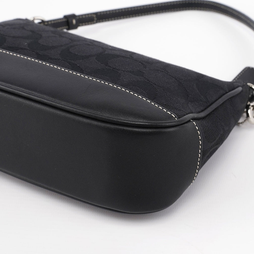 6094 Black Signature C Demi Shoulder Bag