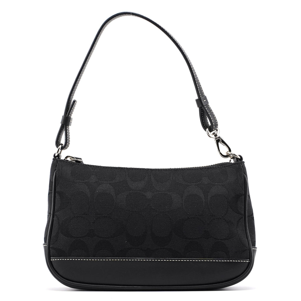 6094 Black Signature C Demi Shoulder Bag
