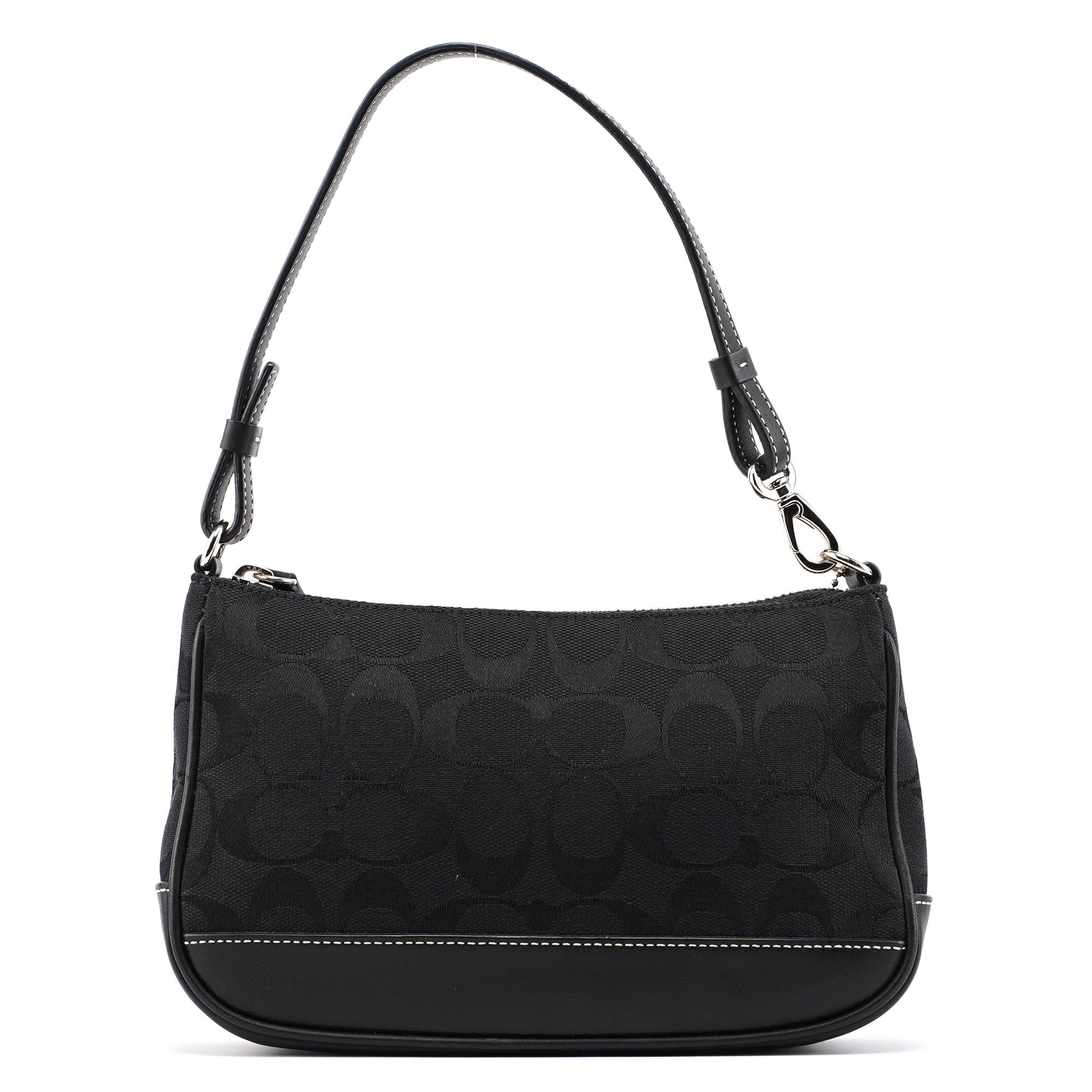 6094 Black Signature C Demi Shoulder Bag
