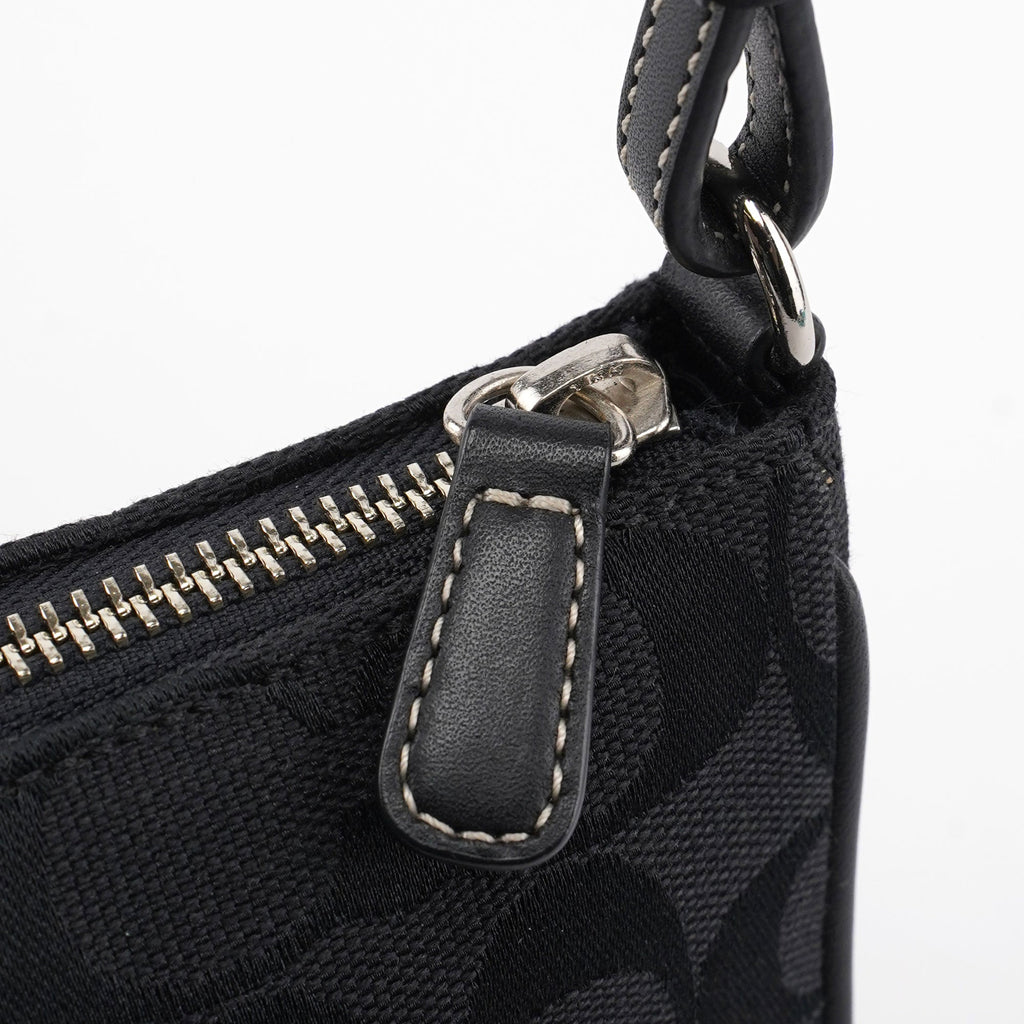 6094 Black Signature C Demi Shoulder Bag