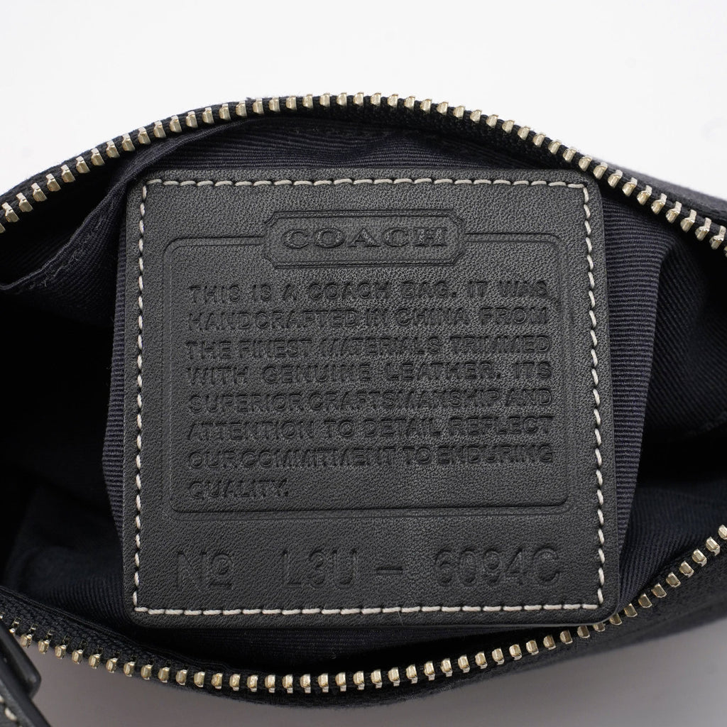6094 Black Signature C Demi Shoulder Bag