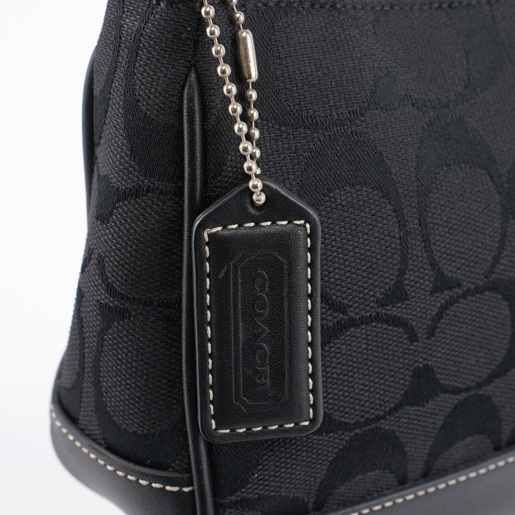 6094 Black Signature C Demi Shoulder Bag