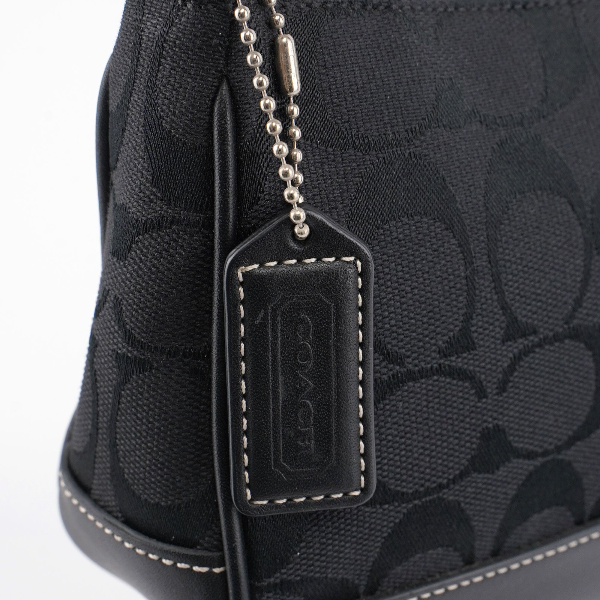 6094 Black Signature C Demi Shoulder Bag