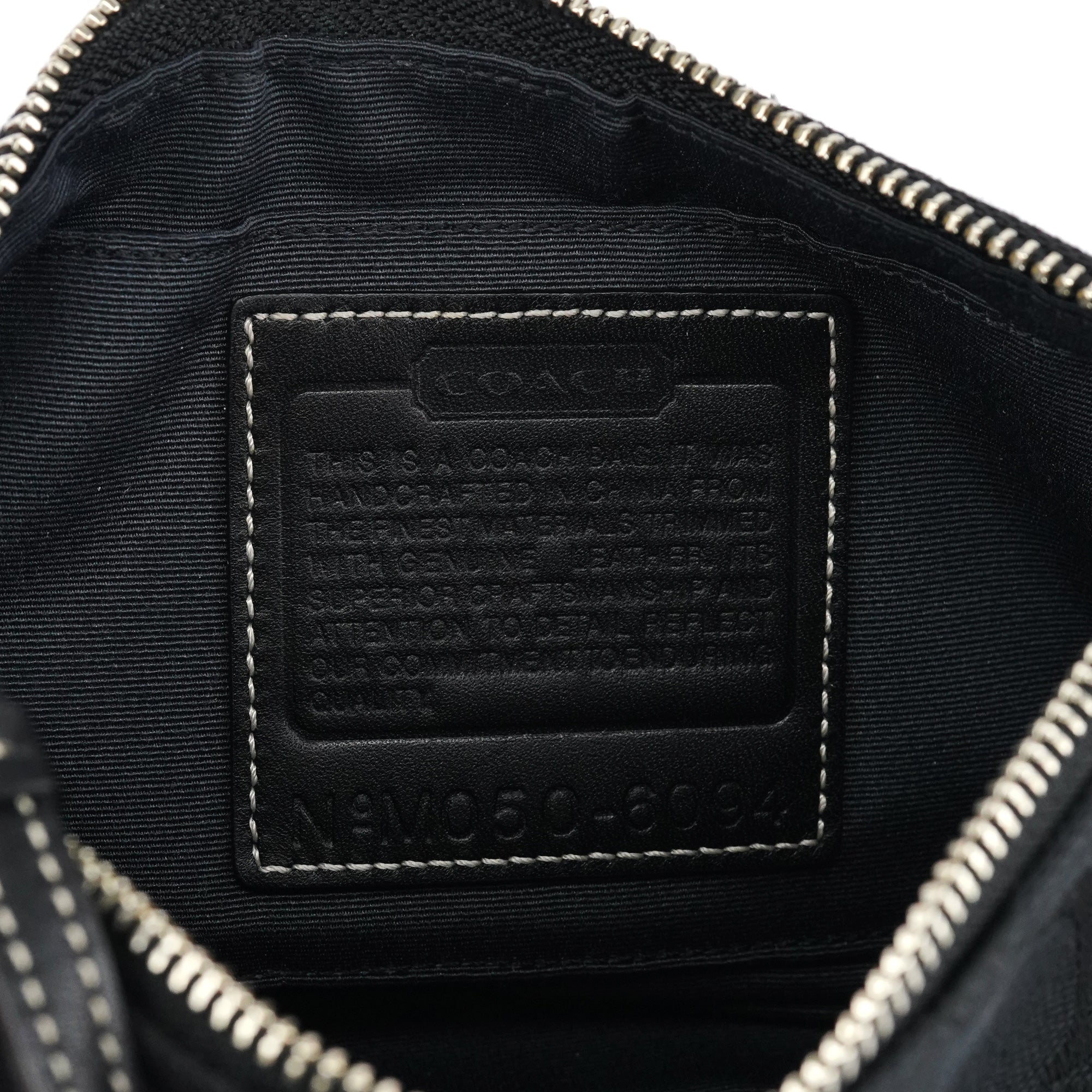 6094 Black Signature Demi Shoulder Bag