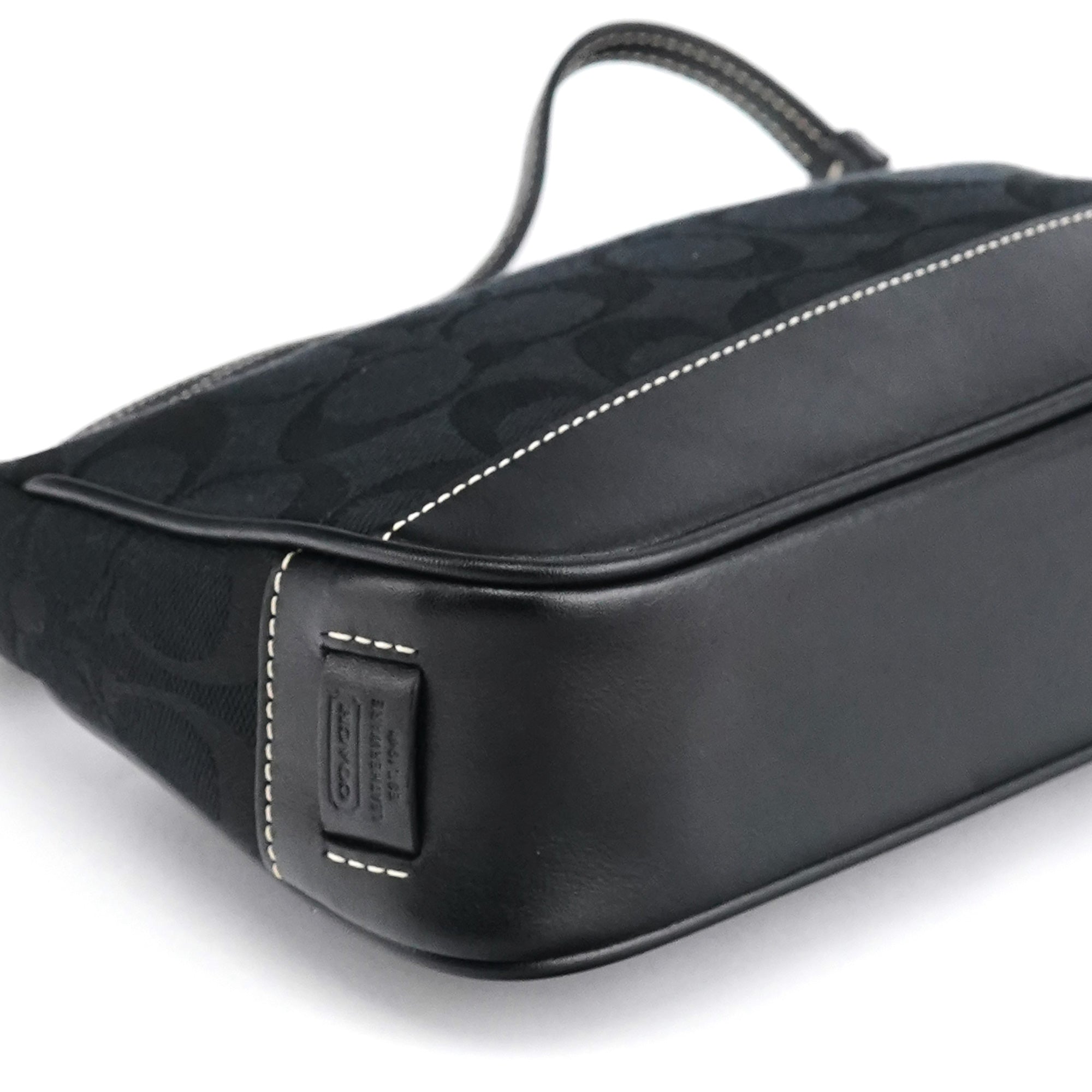 6094 Black Signature Demi Shoulder Bag