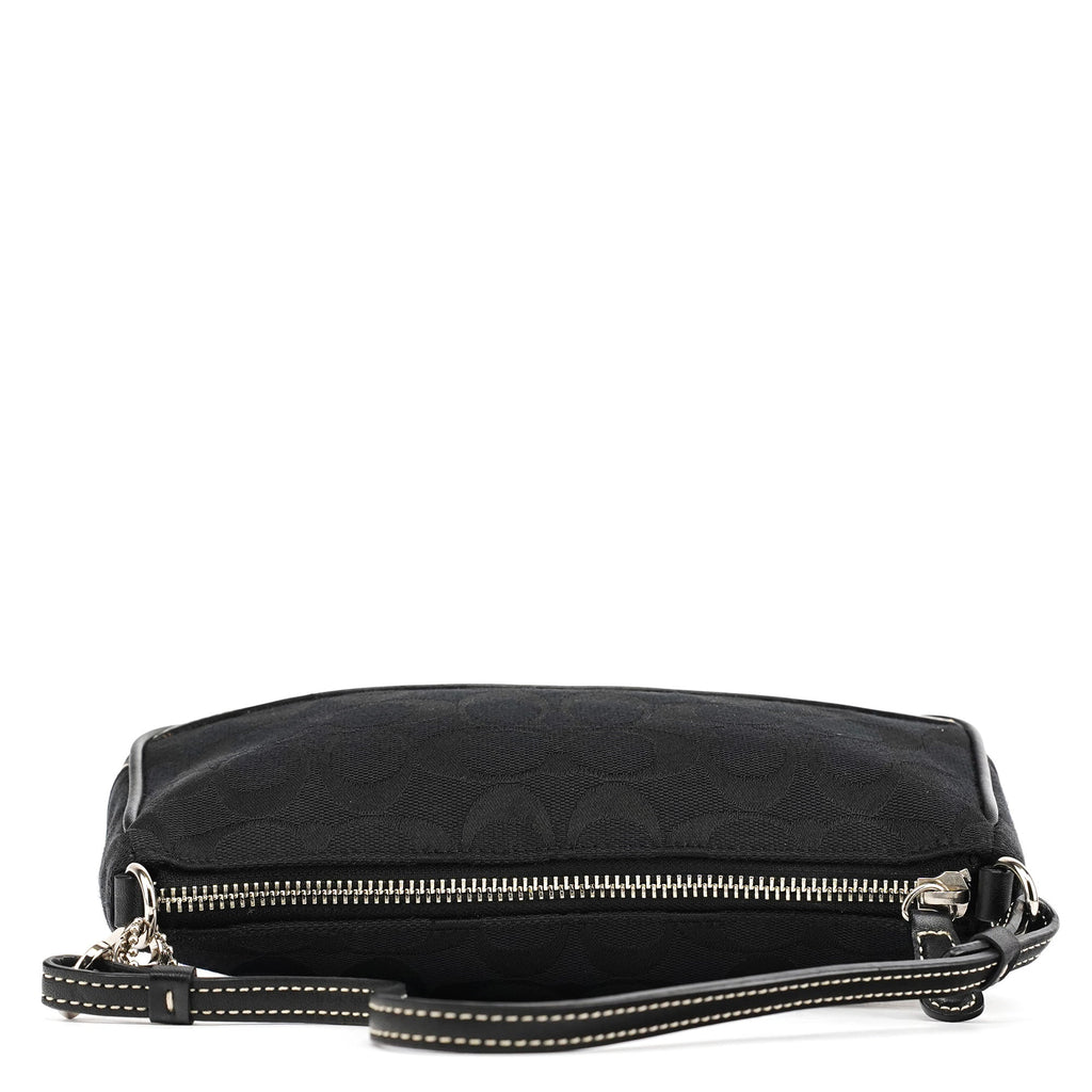 6094 Black Signature Demi Shoulder Bag