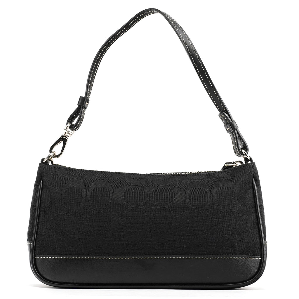 6094 Black Signature Demi Shoulder Bag