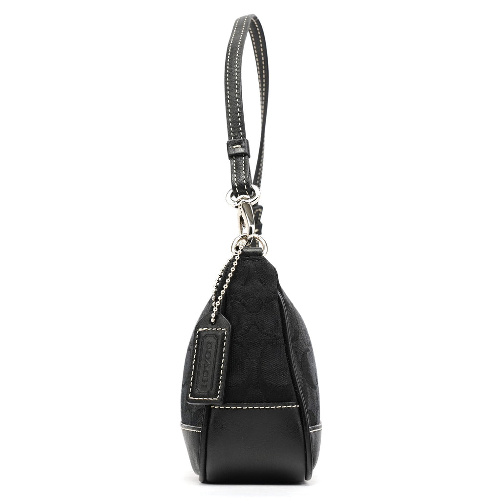 6094 Black Signature Demi Shoulder Bag