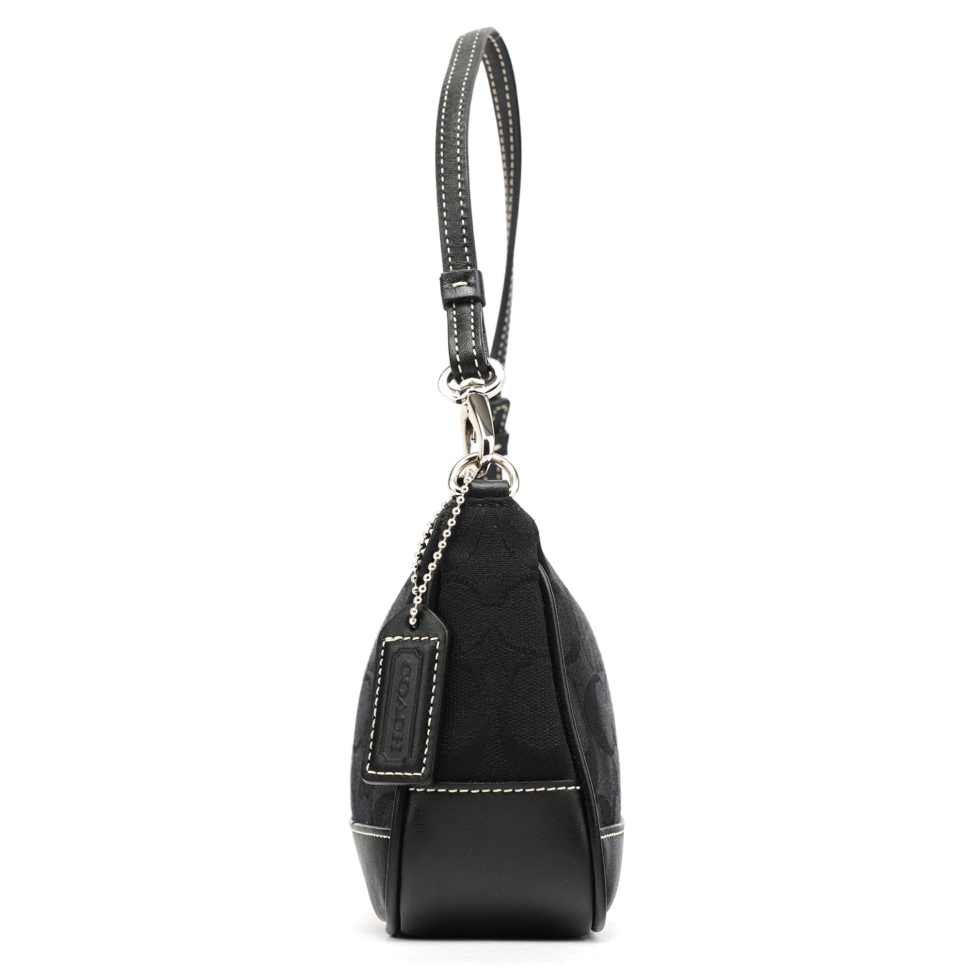 6094 Black Signature Demi Shoulder Bag
