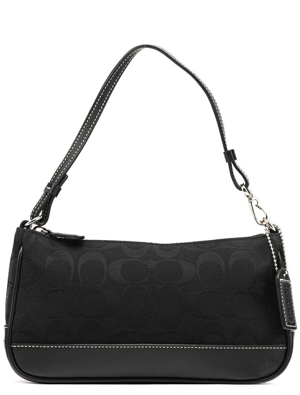 6094 Black Signature Demi Shoulder Bag