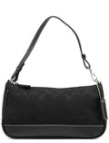 6094 Black Signature Demi Shoulder Bag